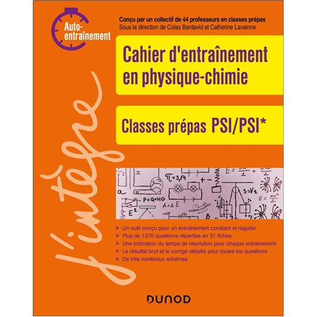 Cahier d'entrainement en physique-chimie PSI