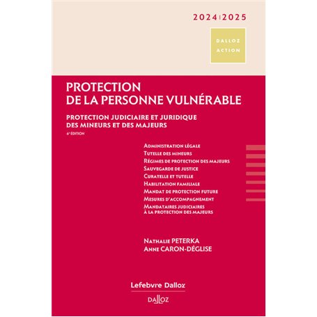 Protection de la personne vulnérable 2024/2025 6ed 80,23 €