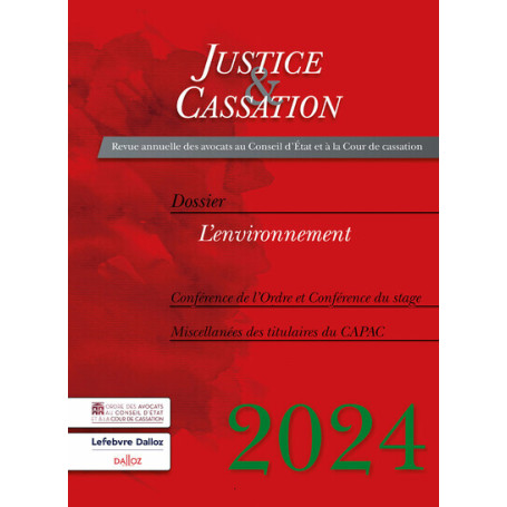 Justice et cassation 2024 - L'environnement