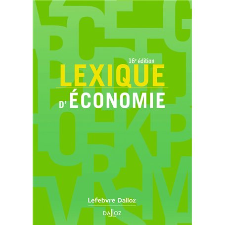 Lexique d'économie. 16e éd.