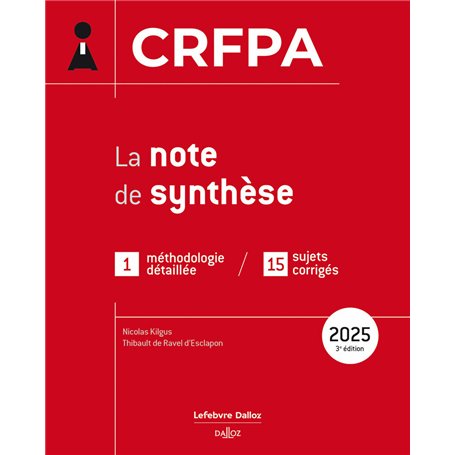 CRFPA 2025 - La note de synthèse - 37 fiches de révision