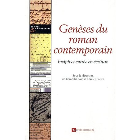 Génèse du roman contemporain -Réimpression- 30,33 €