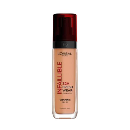 L'Oréal Paris - Fond de Teint Fluide Infaillible 32h Fresh Wear - Tous Types de Peau - Teinte : Caramel (320) - 30 ml
