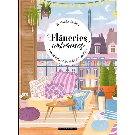 Flâneries urbaines : un beau livre à colorier