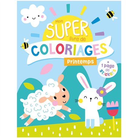 Mon super livre de coloriage - Printemps