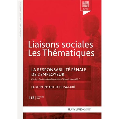 La responsabilité pénale de l'employeur 65,63 €