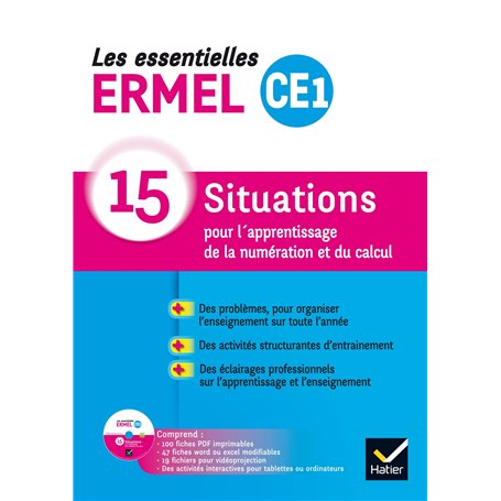 Les Essentielles ERMEL - Maths CE1 Éd. 2017 - Guide + CDRom