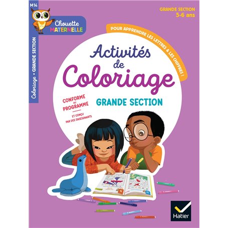 Chouette Maternelle - Activités de coloriage GS - 5 ans