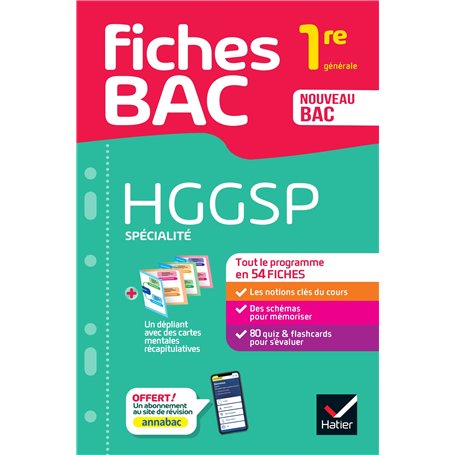 Fiches bac - HGGSP 1re générale (spécialité)