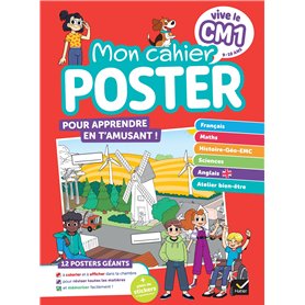 Vive le CM1 - Mon cahier poster Vive le CM1 - Mon cahier poster