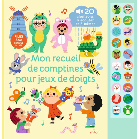 Mon recueil de comptines pour jeux de doigts