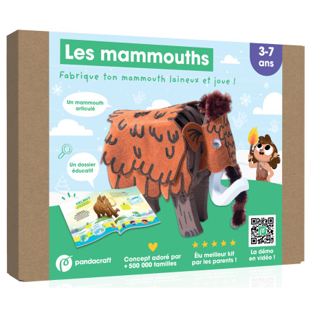 Les mammouths - kit Pandacraft 3-7 ans