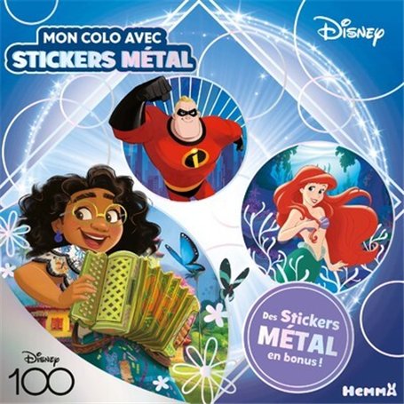 Disney 100 Disney - Mon colo avec stickers métal (Ariel, Mirabel, Mr Indestructible) - Des stickers métal en bonus ! 5,82 €
