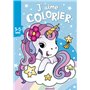 J'aime colorier (3-5 ans) (Licorne sur fond bleu)
