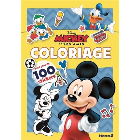 Disney Mickey et ses amis - Coloriage avec plus de 100 stickers (Mickey)