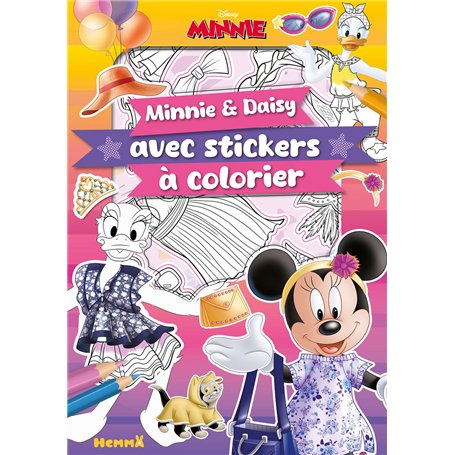 Disney Minnie - Minnie et Daisy avec stickers à colorier