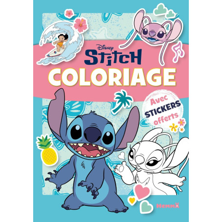 Disney Stitch - Coloriage avec stickers - offerts