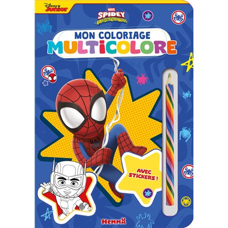 Marvel Spidey et ses amis extraordinaires - Mon coloriage multicolore - Avec stickers !