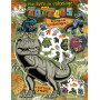 Mon livre de coloriage tattoos (Dinos) - 32 pages coloriages ! + tattoos offerts