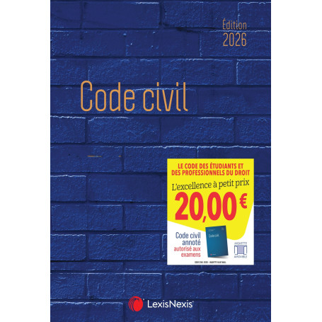 Code civil 2026 -   Jaquette Blue wall