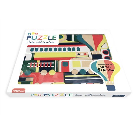 Mon puzzle des vehicules - Puzzle bois
