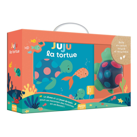 Mon premier livre de bain - Juju la tortue (valisette carton)