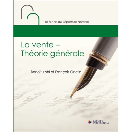 La vente - Théorie générale