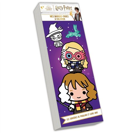 Harry Potter - Mes marque-pages à colorier Les sorcières de Poudlard et leurs amis
