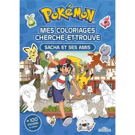 Pokémon - Mes coloriages cherche-et-trouve - Sacha et ses amis