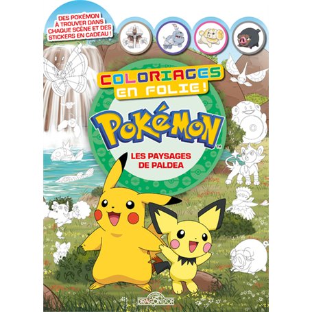 Pokémon - Coloriages en folie ! - Les Paysages de Paldea