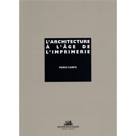 L'Architecture à l'age de l'imprimerie 17,61 €