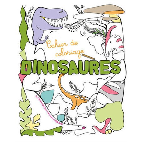 Cahier de coloriage - Dinosaures