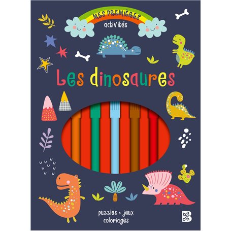 Bloc d'activités avec feutres: Les dinosaures