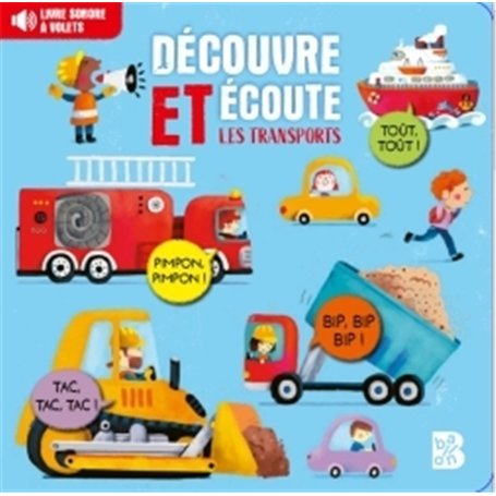 Livre sonore avec flap Les transports !