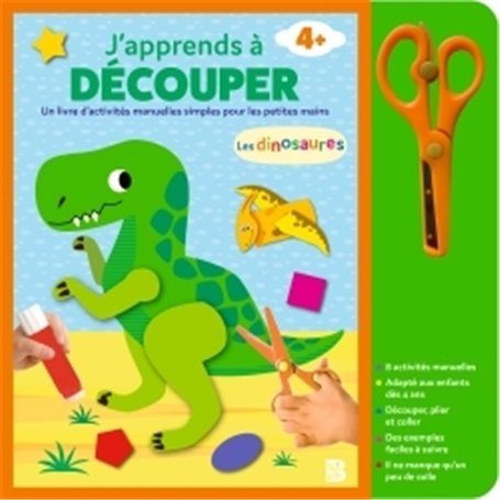 J'apprends à découper : Les dinosaures