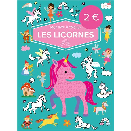 Mon livre à colorier - Les licornes