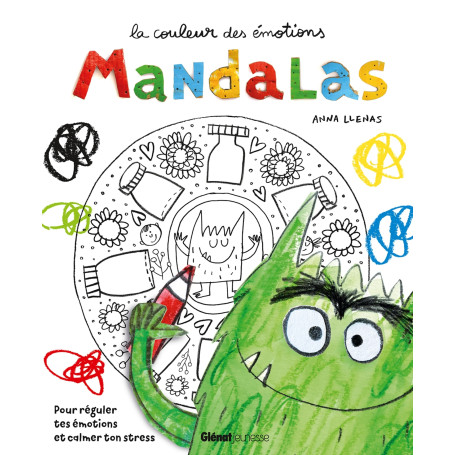 Mandalas avec le monstre des couleurs