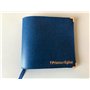 Couverture simili cuir bleu grand format