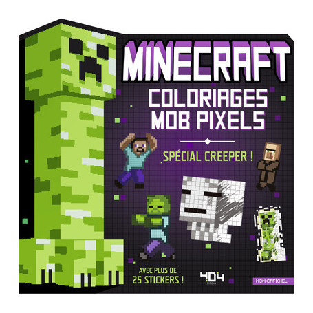 Minecraft - Coloriages Mob pixels - Creeper