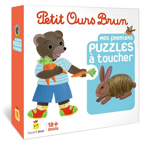 Jeu Petit Ours Brun - Mes premiers puzzles à toucher - Dès 1 an