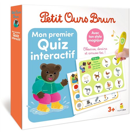 Jeu Petit Ours Brun - Mon premier Quiz interactif - Dès 3 ans