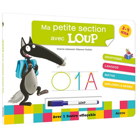 MA PETITE SECTION AVEC LOUP - LIVRE-ARDOISE NED