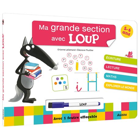 MA GRANDE SECTION AVEC LOUP - LIVRE-ARDOISE NED