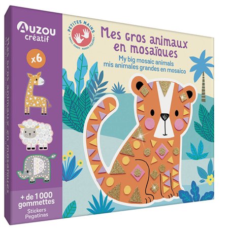 MON COFFRET D'ARTISTE - MES GROS ANIMAUX EN MOSAIQUES