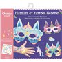 MA POCHETTE D'ARTISTE - MASQUES ET TATTOOS LICORNES