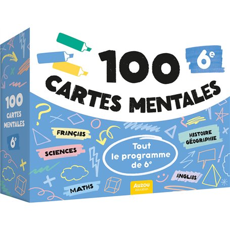 100 cartes mentales - Tout le programme de 6e