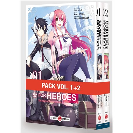 Classroom for heroes - Pack promo vol. 01 et 02 - édition limitée