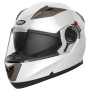 Casque Moto Modulable Homme ECE Homologué-YEMA YM-925 Casque Scooter Femme Adulte Double Visière-Blanc-XL