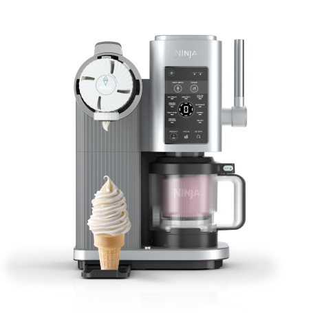 Ninja Swirl by CREAMi Sorbetière et machine à glaces avec 2 pots, 13 modes pour réaliser crèmes glacées, glaces à l’italienne, g
