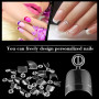 MWOOT 600 Pièces Ovale Court Faux Ongles Artificiel Capsules Ongles Nail Tips, Français Acrylique Faux Ongles Pointues Extension